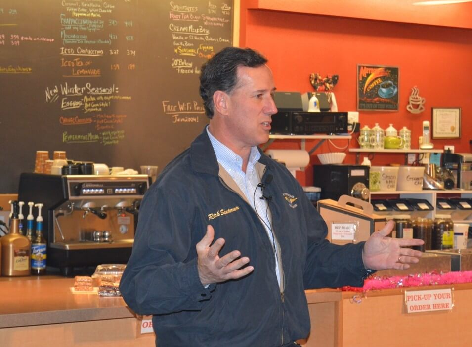 Rick Santorum Tests Out “Blue Collar Conservative” Appeal