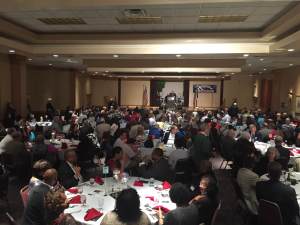 A crowd of over 300 turned out for O'Malley