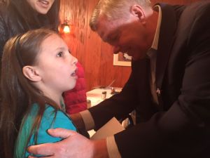 I was this close from snapping a really cute photo... sorry, Senator