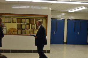 Trump heads up for his speech