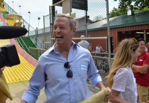 He seemed to enjoy the slide