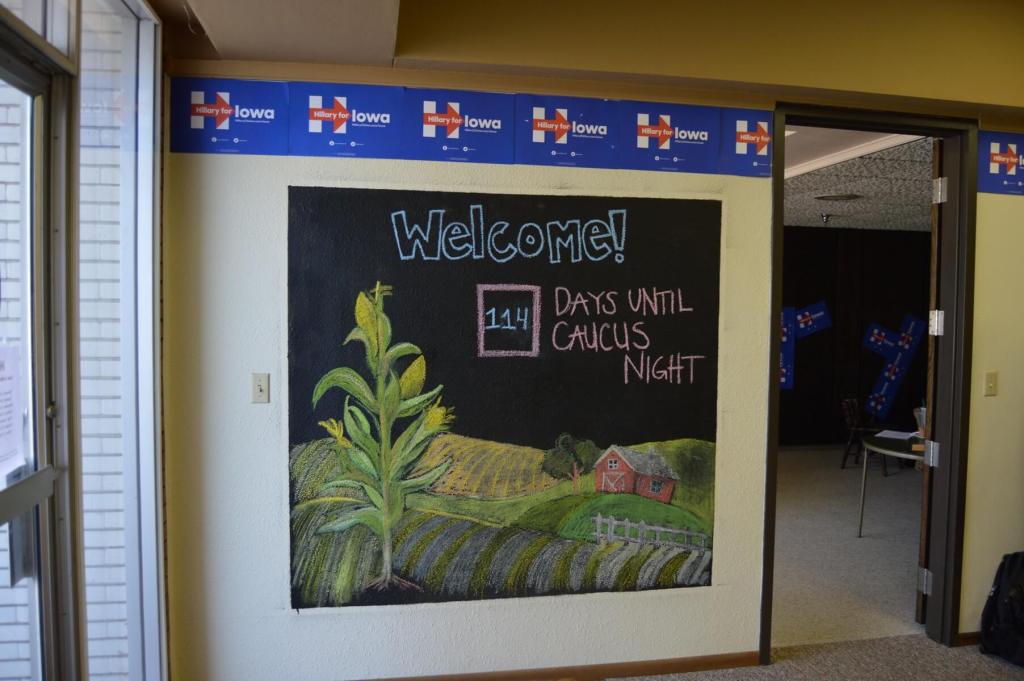 Signs in the Carroll office