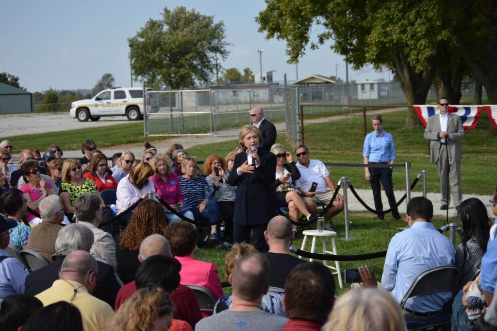 Clinton in Council Bluffs
