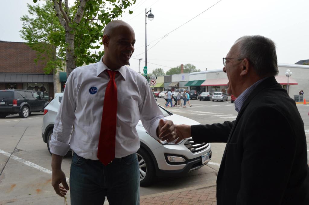 Adams and Sherzan catch up