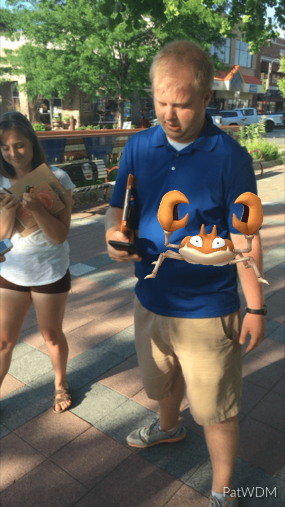 A wild Crabby appears near NextGen organizers