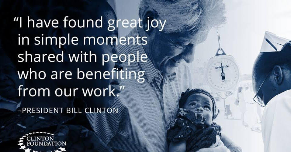 Actually, The Clinton Foundation Does A Lot Of Good
