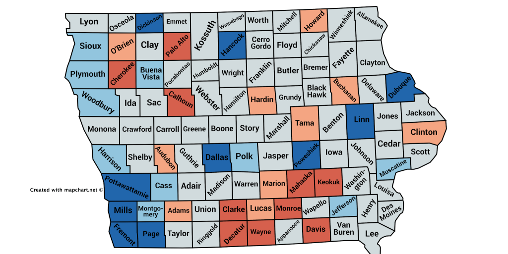 Which Iowa Counties Are (And Aren’t) Turning Out Big For 2018