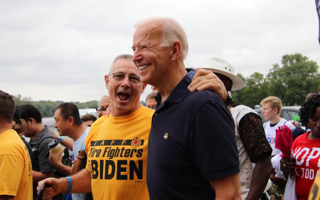 Firefighters Draw On Caucus Experience To Boost Biden