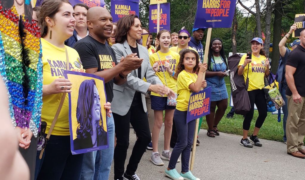 Kamala Harris Earns Hours Of Enthusiasm At Steak Fry