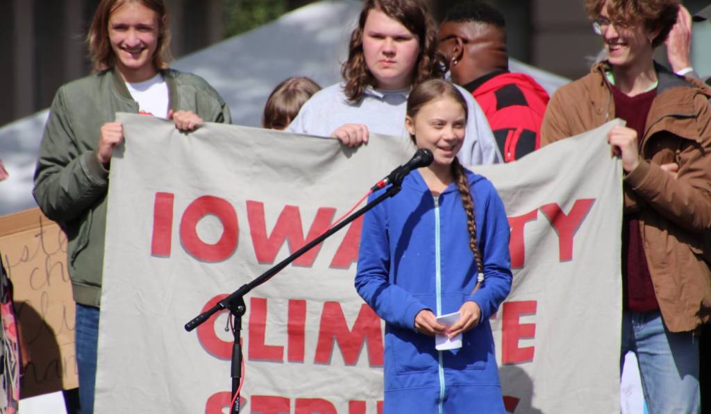 Greta Thunberg Rallies Huge Iowa City Crowd For Climate Action