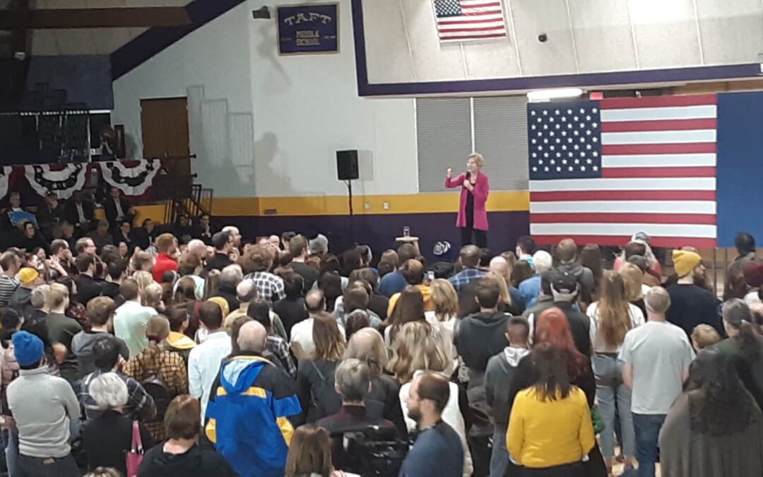 Warren Stumps In Iowa As New Caucus Leaderboard Emerges