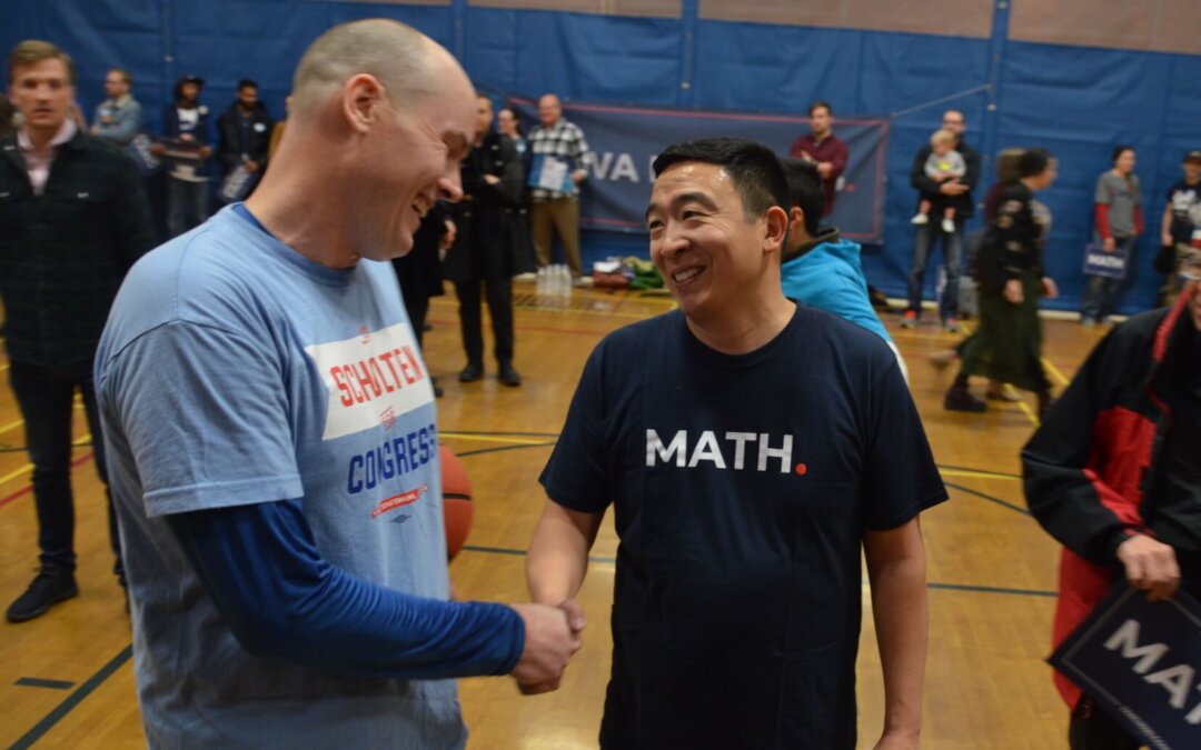 Basketball, Bowling And A Bus Tour With Andrew Yang