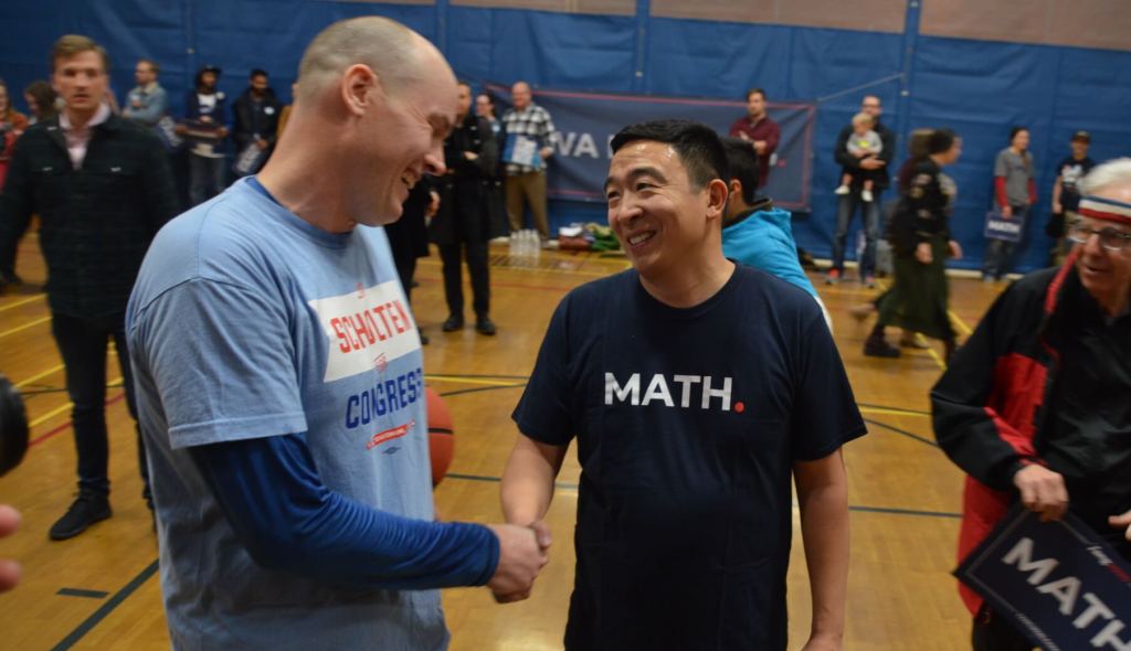 Basketball, Bowling And A Bus Tour With Andrew Yang