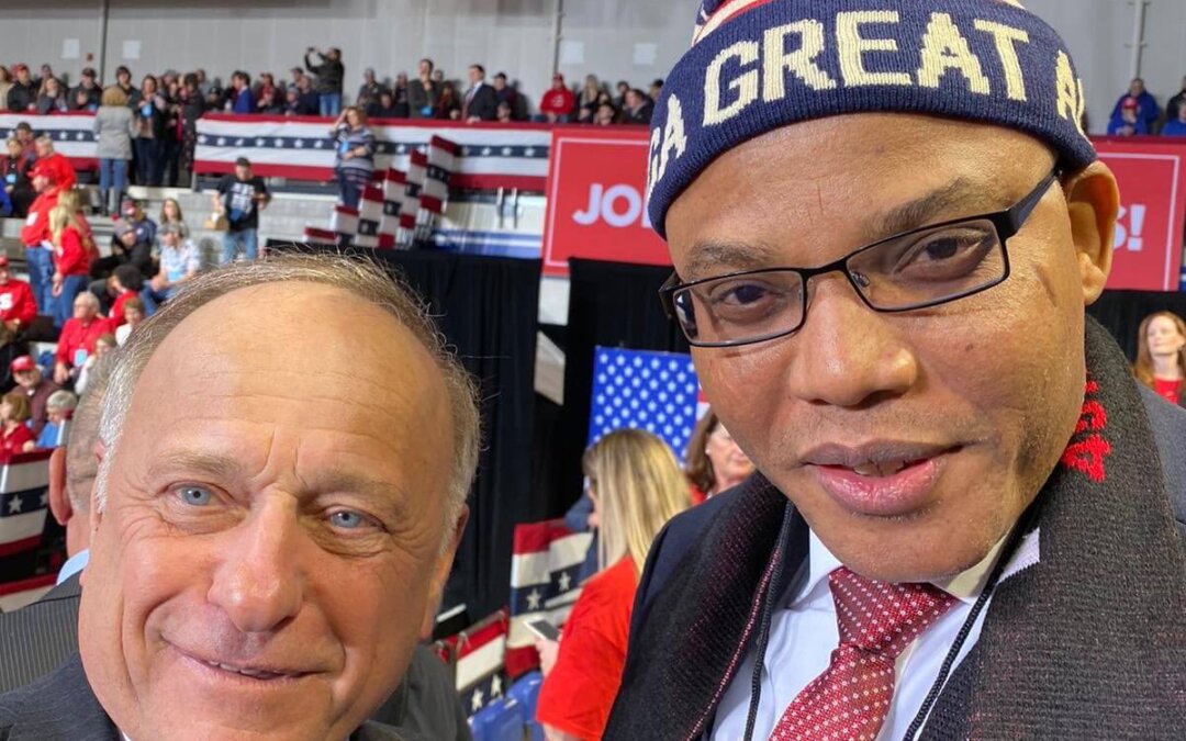 Why Was A Nigerian Independence Leader In Trump’s VIP Section In Iowa?