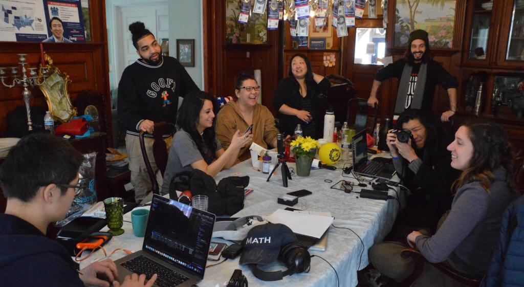 The ‘Sorority of Yang’: Not Your Typical Out-Of-State Caucus Volunteers