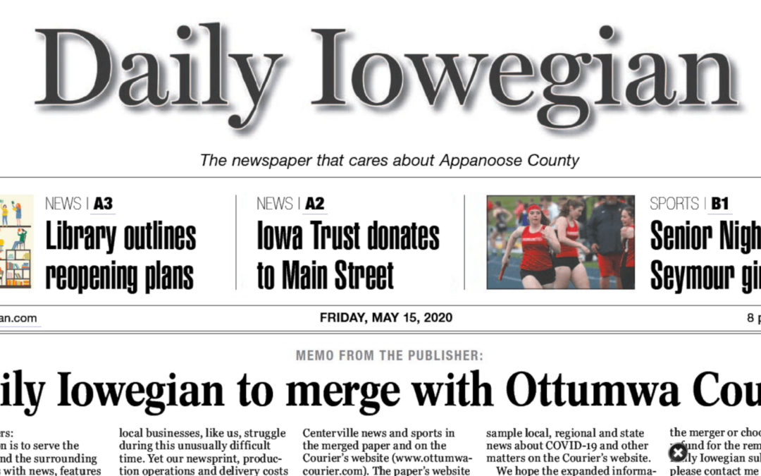Pandemic Deals Final Blow To 3 Longtime Iowa Newspapers