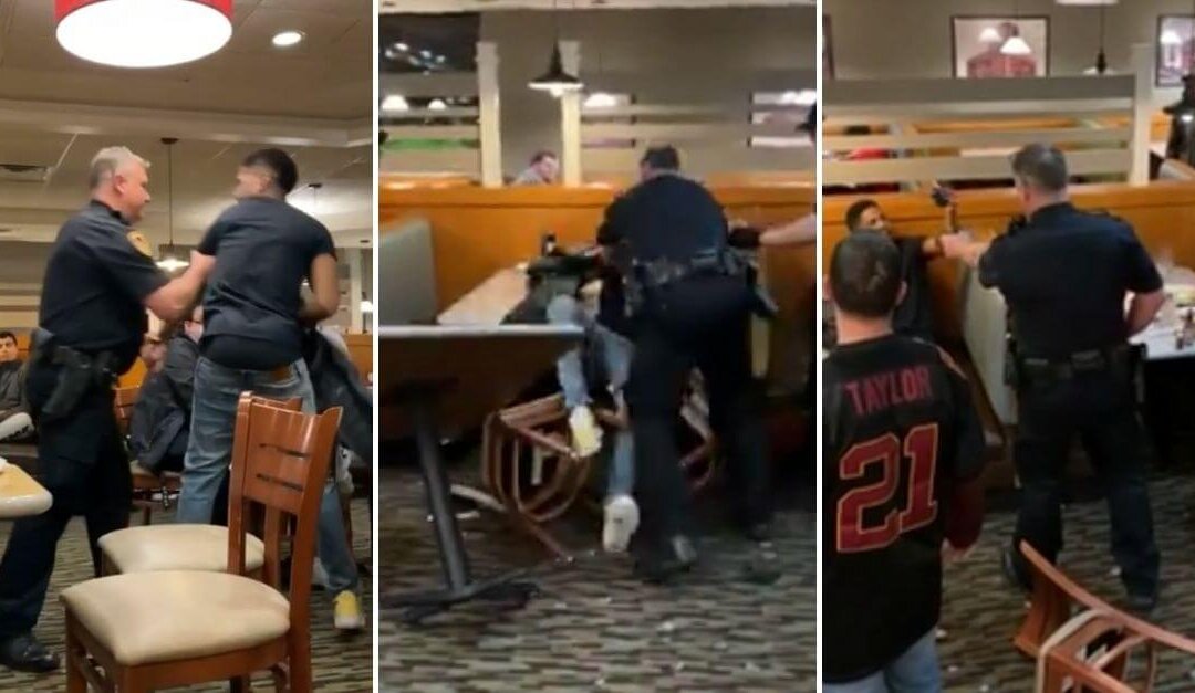 Videos Show Sioux City Officer Push Black Man Onto Table At Perkins, Aim Taser At Him