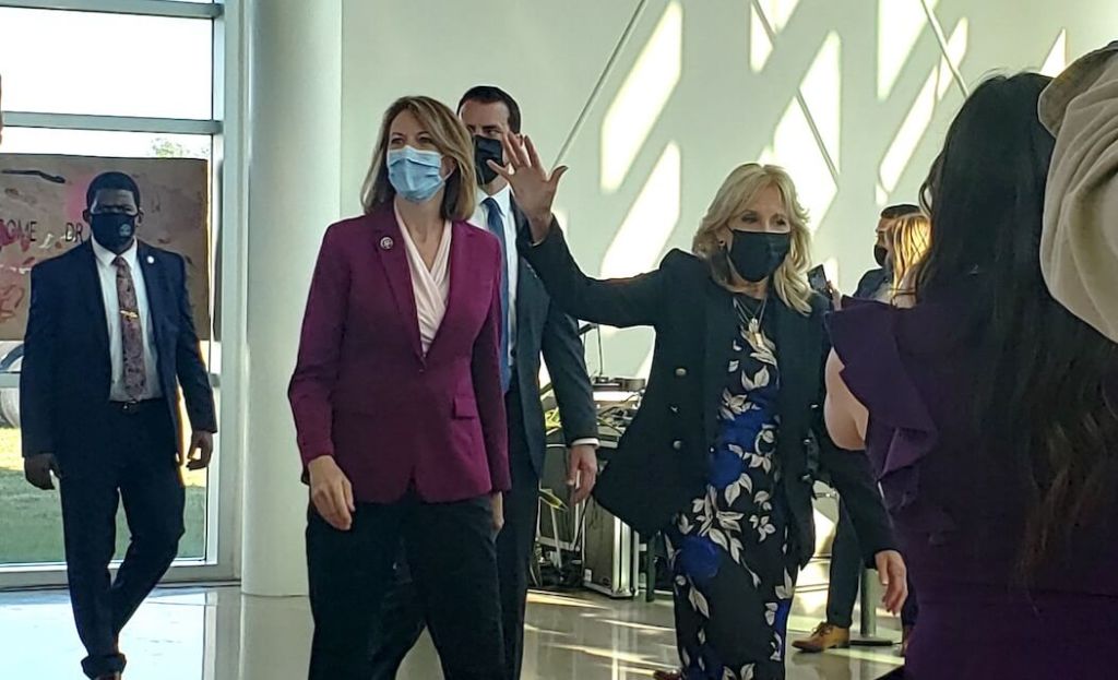 Jill Biden and Cindy Axne Tout Child Tax Credit Help in Des Moines