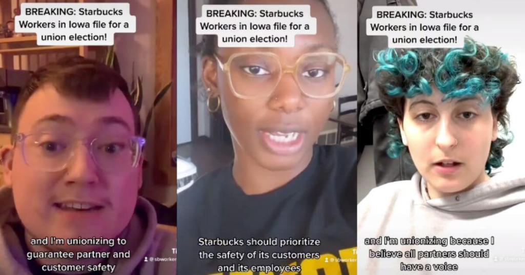 Iowa City Starbucks Files to Unionize the Same Week Ex-CEO Grilled in Senate