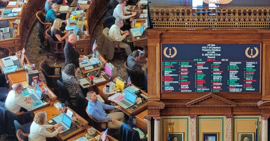 Iowa House Votes To Legalize Guns On School And College Grounds