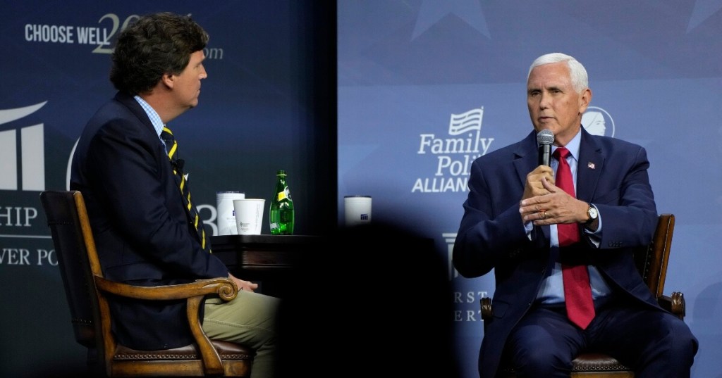 Mike Pence Tries To ‘Both Sides’ Jan. 6 Attack at Iowa Event