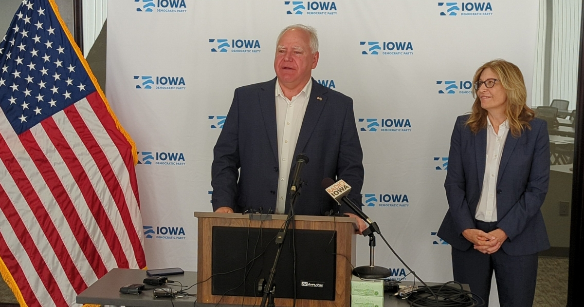 Minnesota Gov. Walz Says Things Can Turn Around In Iowa Minnesota Gov. Walz Says Things Can Turn Around In Iowa