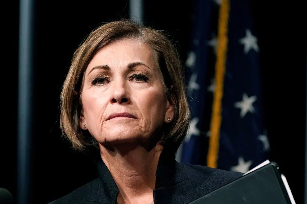 Kim Reynolds ‘diminished’ after trying to beat Trump following years of defending him to Iowa