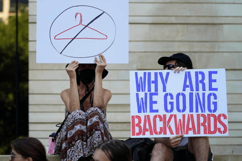 Abortion rights protesters