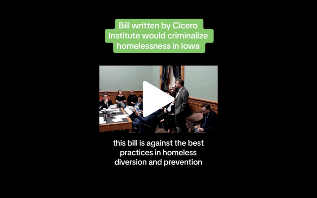 VIDEO: Iowa bill to criminalize homelessness tabled for now