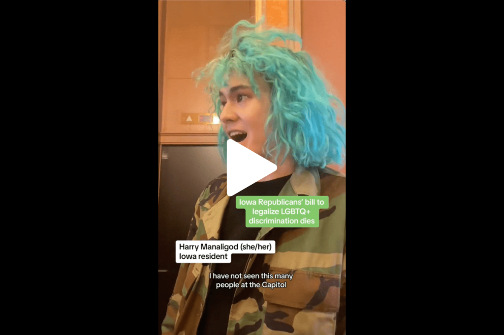 VIDEOS: Iowans react to LGBTQ discrimination bill going up in flames