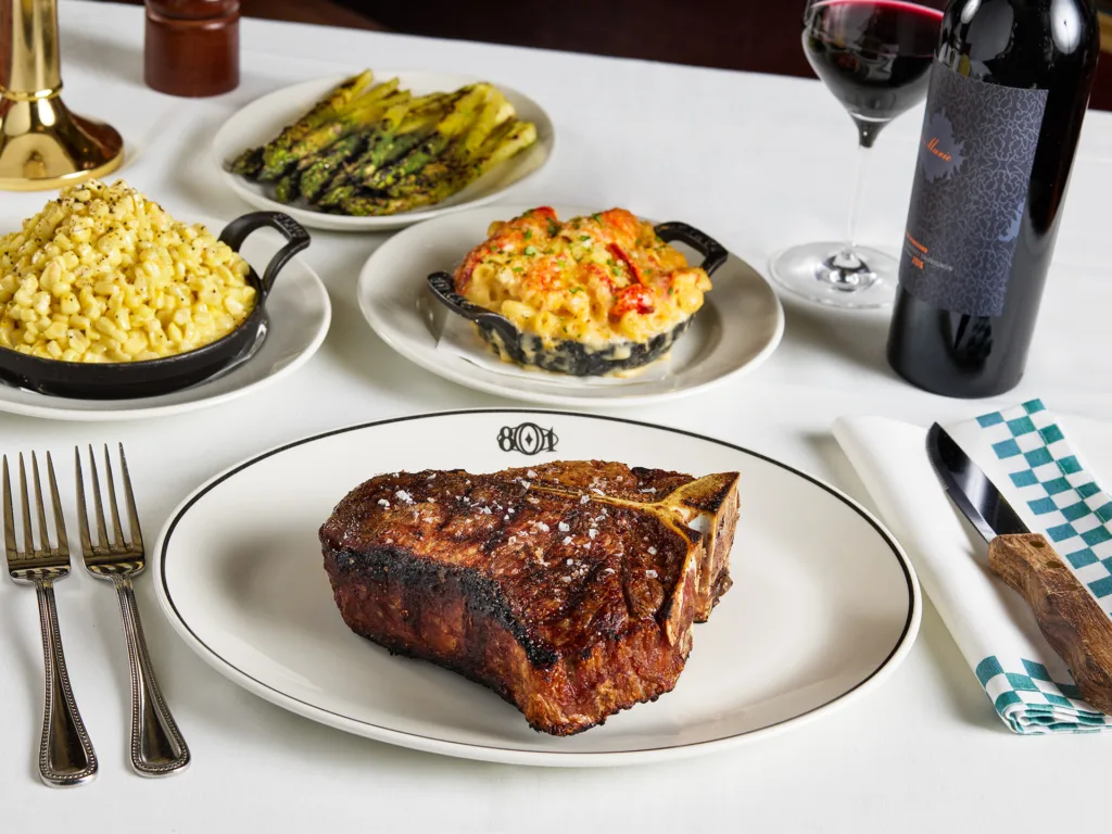 A steak dinner at 801 Chophouse Des Moines