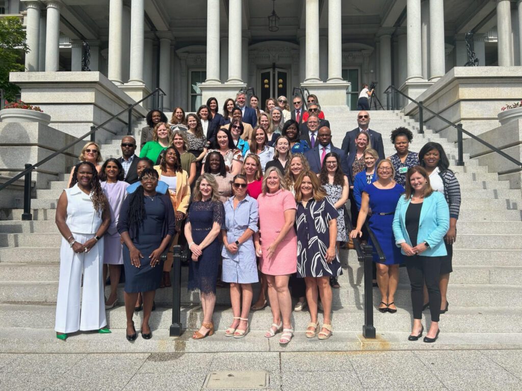 Stillbirth prevention group celebrates legislative win in VP Kamala Harris’ office