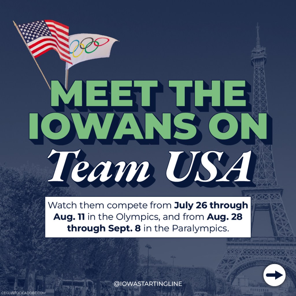 🥇 Iowans in the Paris Olympics