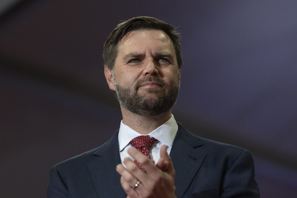 Republican vice presidential candidate Sen. JD Vance, R-Ohio, attends a campaign event in Glendale, Ariz., Wednesday, July 31, 2024. (AP Photo/Jae C. Hong)