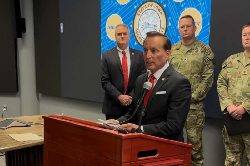 Paul Pate answers questions about the 2,022 registered voters his office targeted. The voter challenges are subject of a lawsuit.