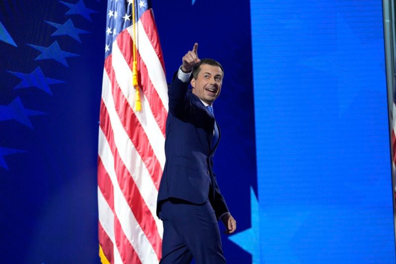 Former US Secretary of Transportation Pete Buttigieg will be in Cedar Rapids in May for town hall focused on veterans issues. (AP/Paul Sancya)