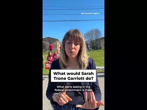 WATCH: Iowa Sen. Sarah Trone Garriott announces Congressional candidacy