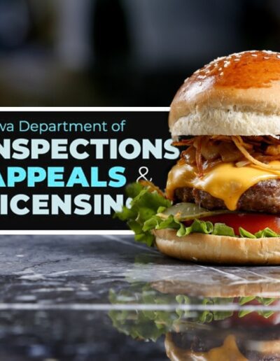 The Iowa Department of Inspections, Appeals and Licensing oversees restaurant inspections in Iowa. (Photo via Getty Images; DIAL logo courtesy of Iowa Department of Inspections, Appeals and Licensing)