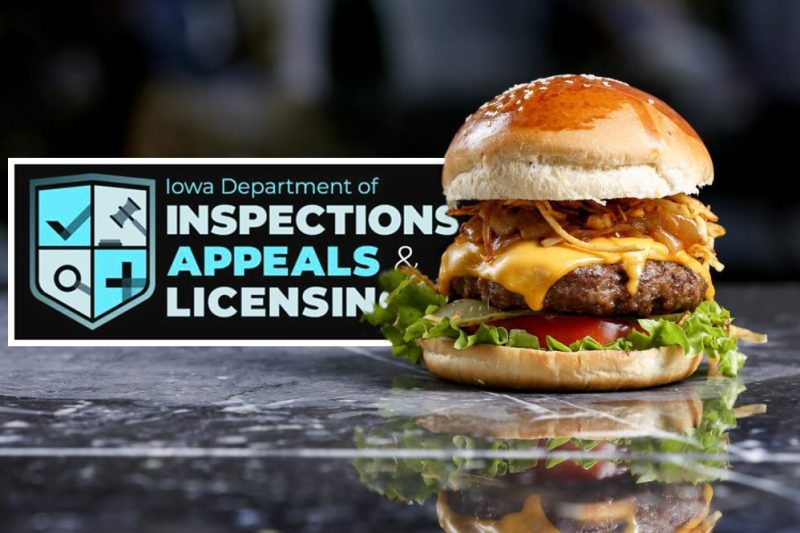 The Iowa Department of Inspections, Appeals and Licensing oversees restaurant inspections in Iowa. (Photo via Getty Images; DIAL logo courtesy of Iowa Department of Inspections, Appeals and Licensing)