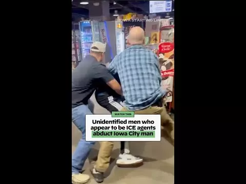 WATCH: Unidentified men who appear to be ICE agents abduct Iowa City man