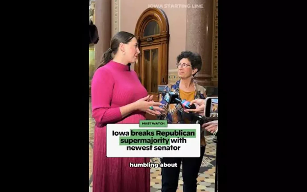 WATCH: Sen. Catelin Drey breaks Iowa Republican supermajority