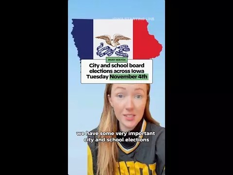 WATCH: Iowa has city and school elections on Nov. 4