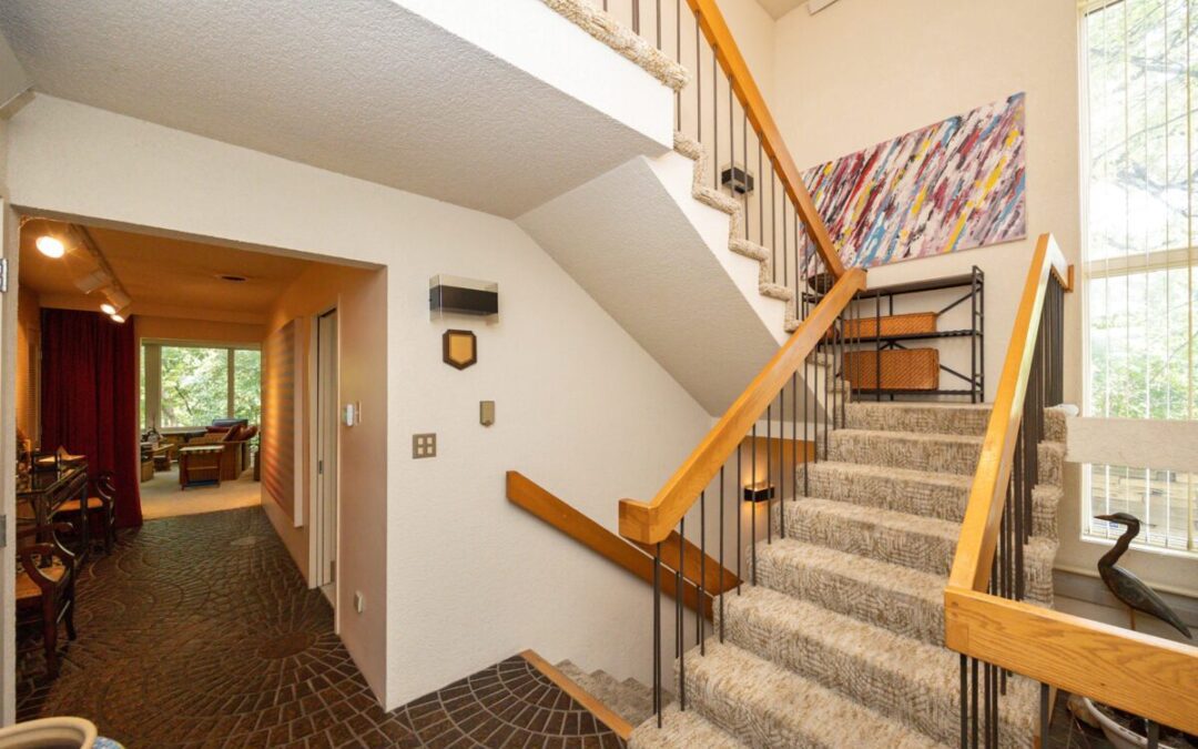This quirky Des Moines home up for sale features a working fire pole