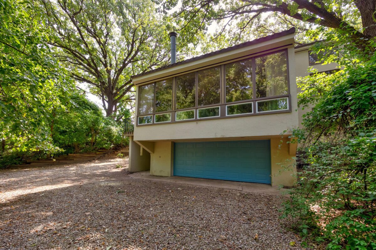 The home is set back from the street to enhance the quiet setting for owners who choose to work from home. 