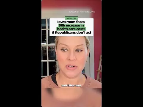 WATCH: Iowa mom faces $6,000 increase in health care costs if Republicans don’t act
