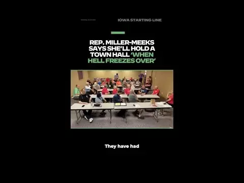 WATCH: Iowa GOP Rep. Miller-Meeks says she’ll hold a town hall ‘when hell freezes over’