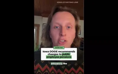 WATCH: Iowa DOGE recommends changes to public employee pensions