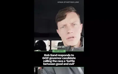 WATCH: Rob Sand responds to GOP governor candidate calling the race a ‘battle between good and evil’