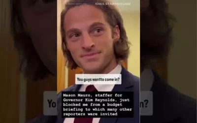 WATCH: Iowa journalist denied access to governor’s press briefing