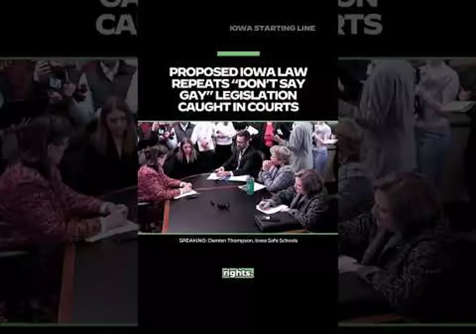 WATCH: Proposed Iowa law repeats “Don’t Say Gay” legislation caught in courts